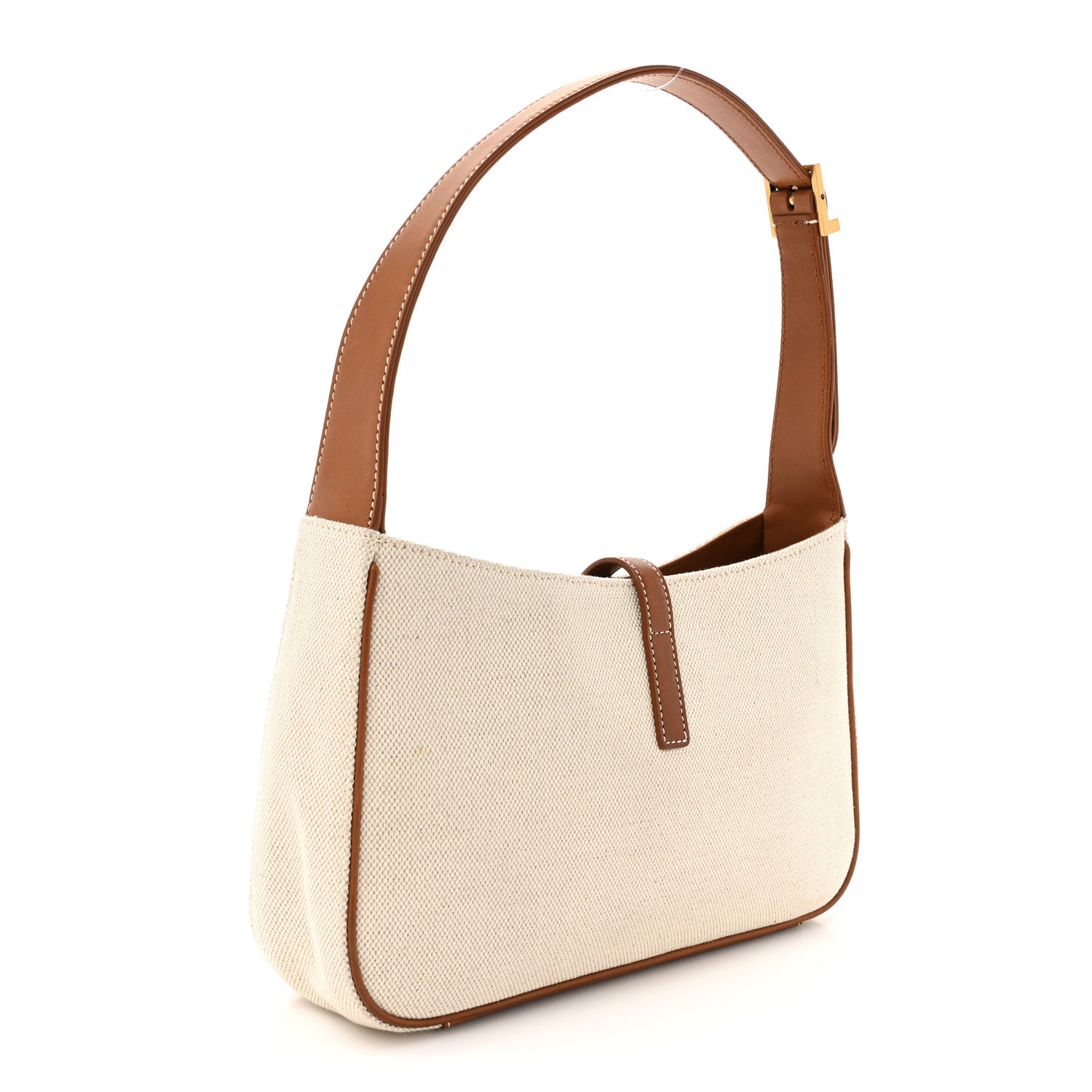 Smooth Calfskin Canvas Le 5 A 7 Hobo Natural Beige Brick