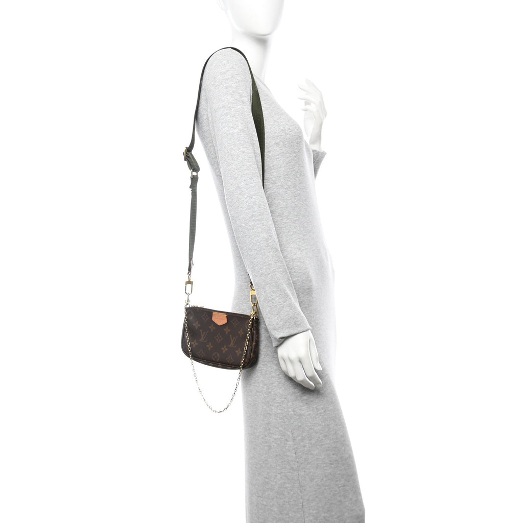 Monogram Multi Pochette Accessories Mini Pochette Kaki