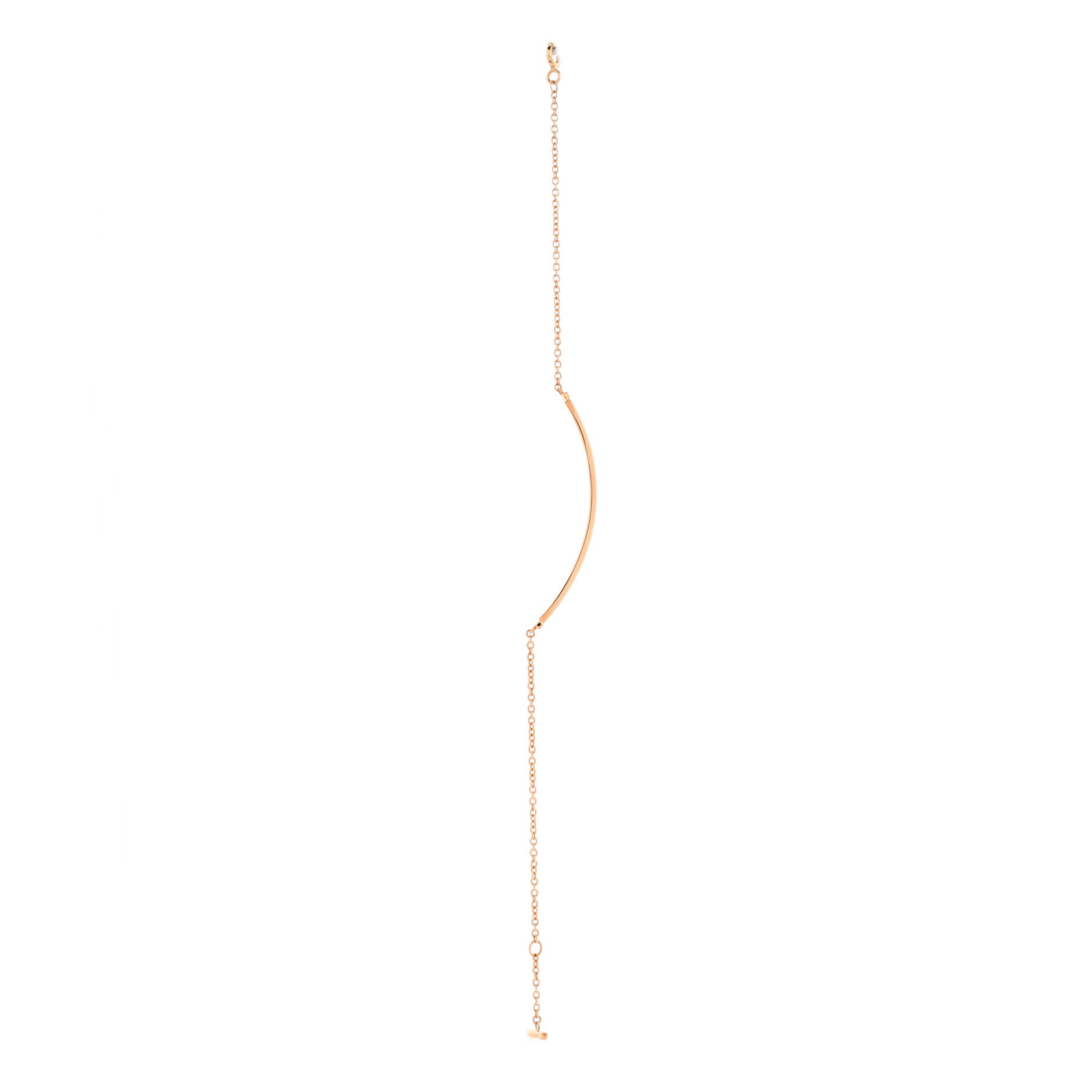 T Smile Chain Bracelet 18K Rose Gold Medium