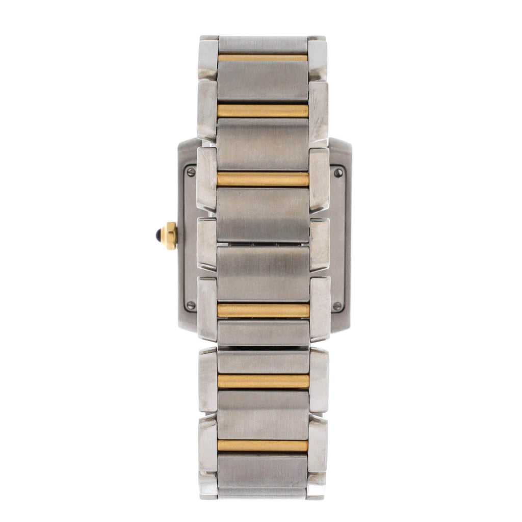 Tank Francaise Automatic Watch Stainless Steel and Yellow Gold 28