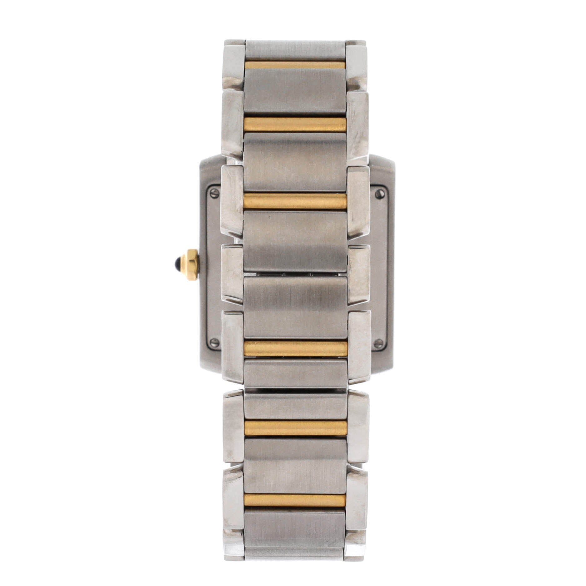 Tank Francaise Automatic Watch Stainless Steel and Yellow Gold 28