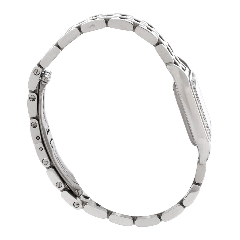 Panthere de Cartier Quartz Watch Stainless Steel with Diamond Bezel 22