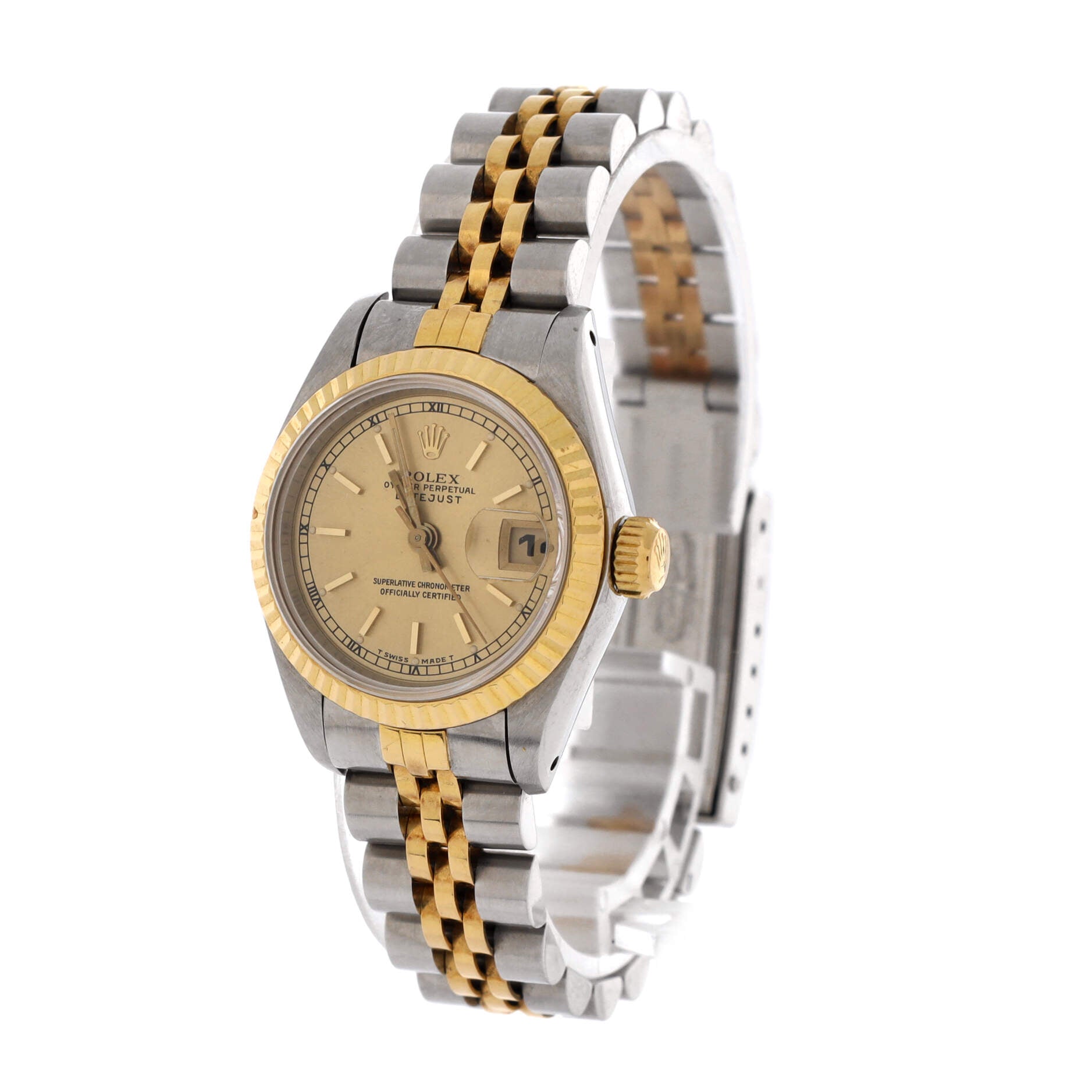 Oyster Perpetual Datejust Automatic Watch Stainless Steel and Yellow Gold 26