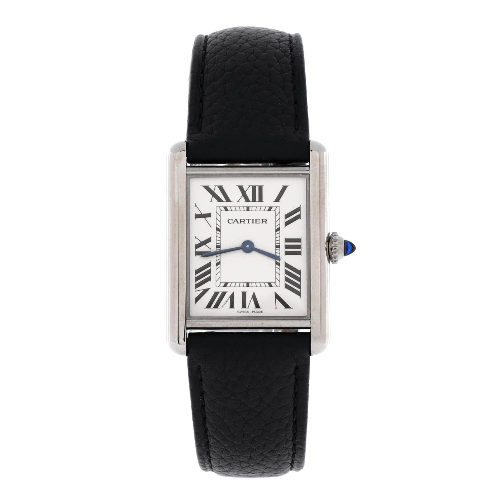 Must de Cartier Tank Quartz Watch Stainless Steel and Leather 25