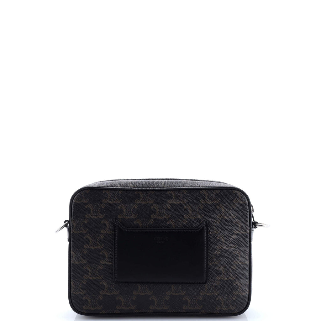 Zip Messenger Bag Triomphe Coated Canvas Small