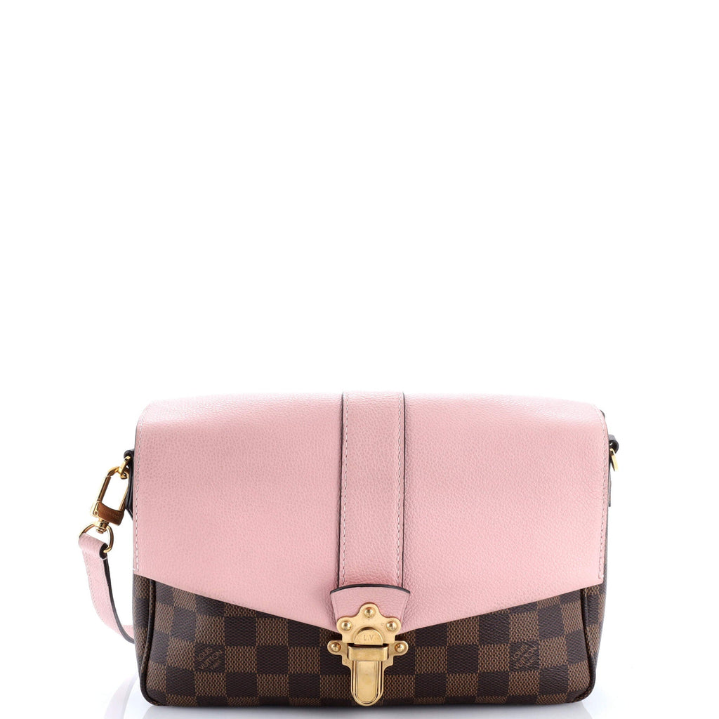 Clapton Handbag Damier and Leather PM