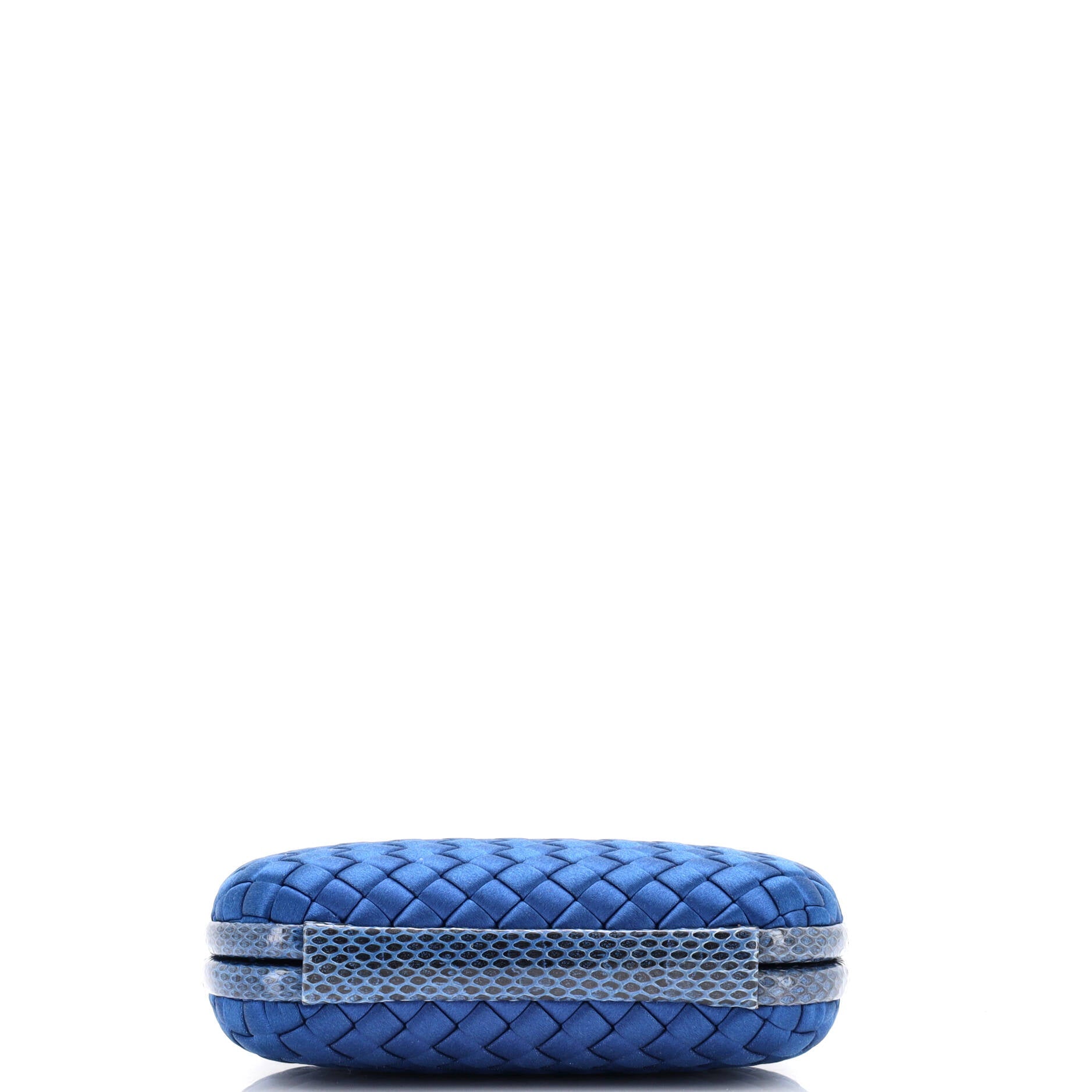 Box Knot Clutch Intrecciato Satin Small