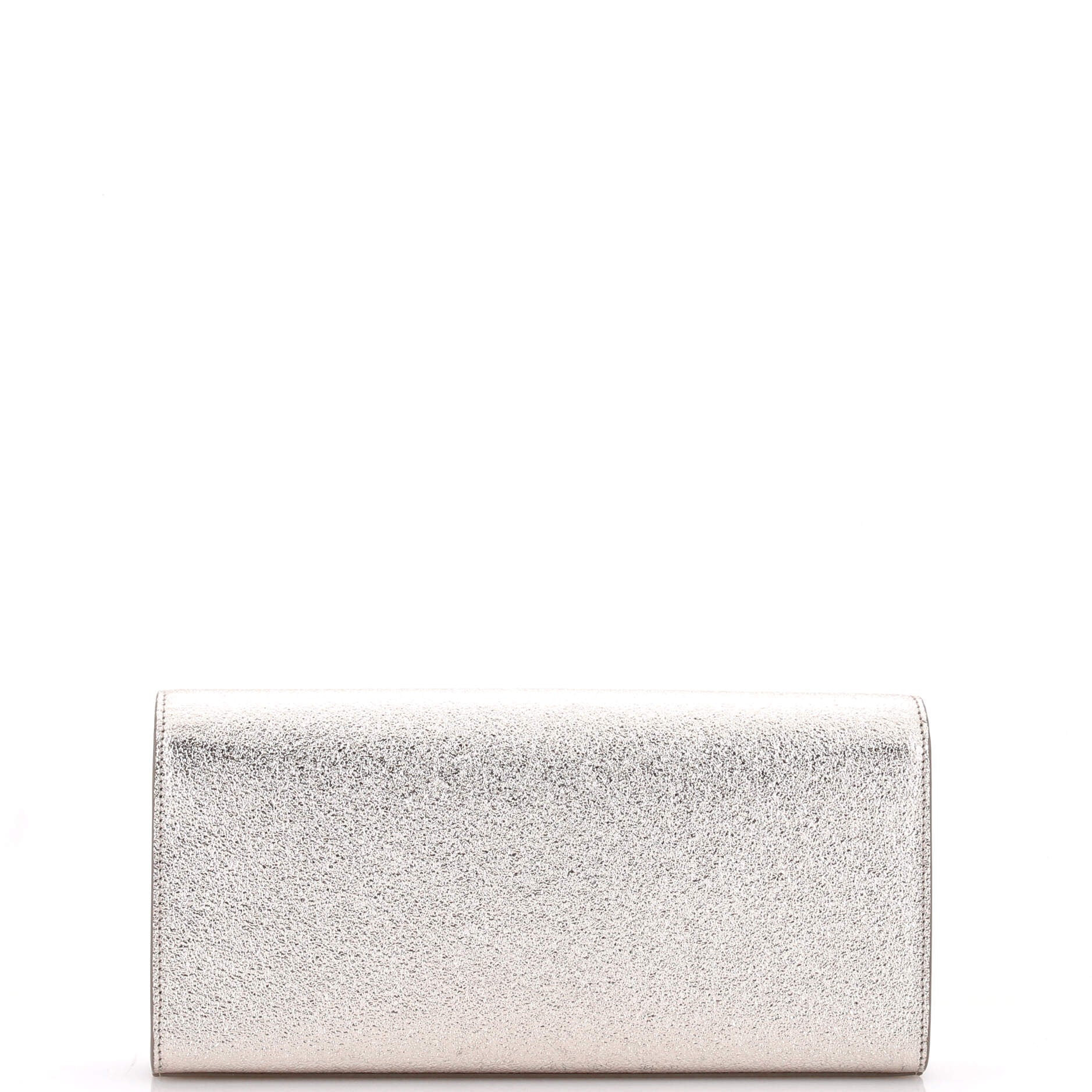 Classic Monogram Clutch Metallic Calfskin Long