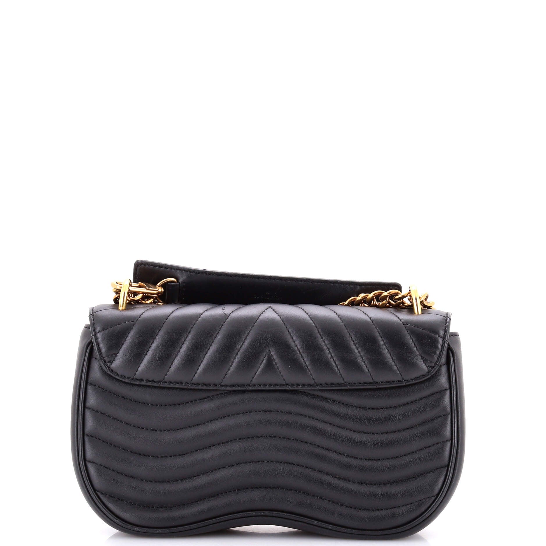 New Wave Chain Bag Quilted Leather MM