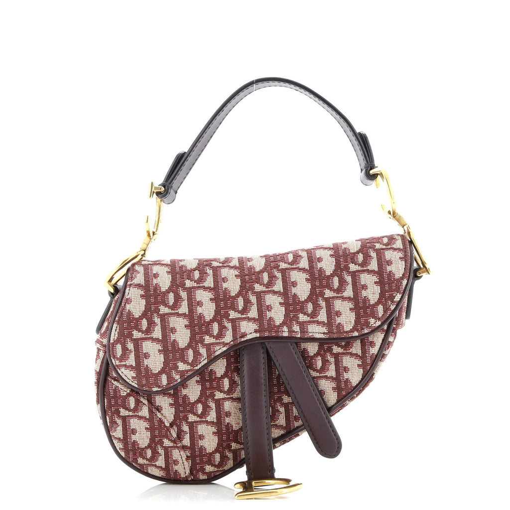 Saddle Handbag Oblique Canvas Mini