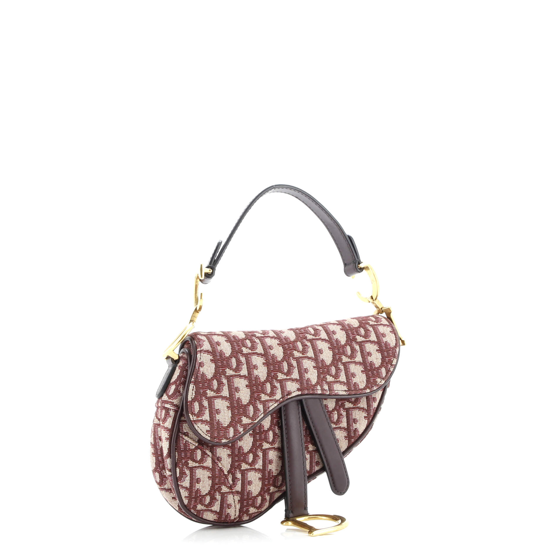 Saddle Handbag Oblique Canvas Mini