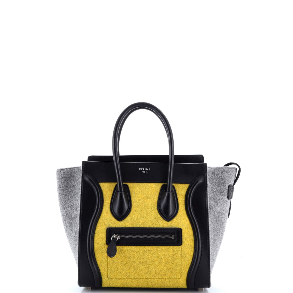 Tricolor Luggage Bag Felt Micro