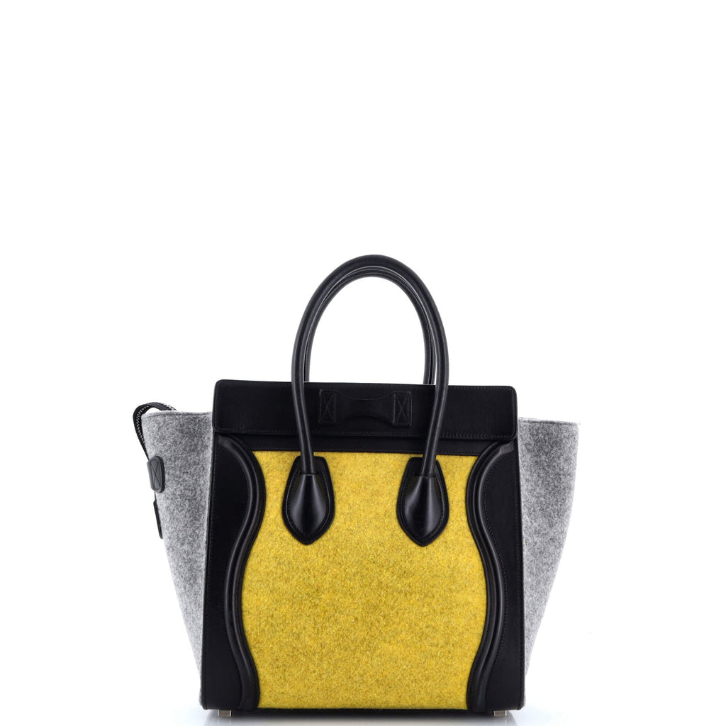 Tricolor Luggage Bag Felt Micro