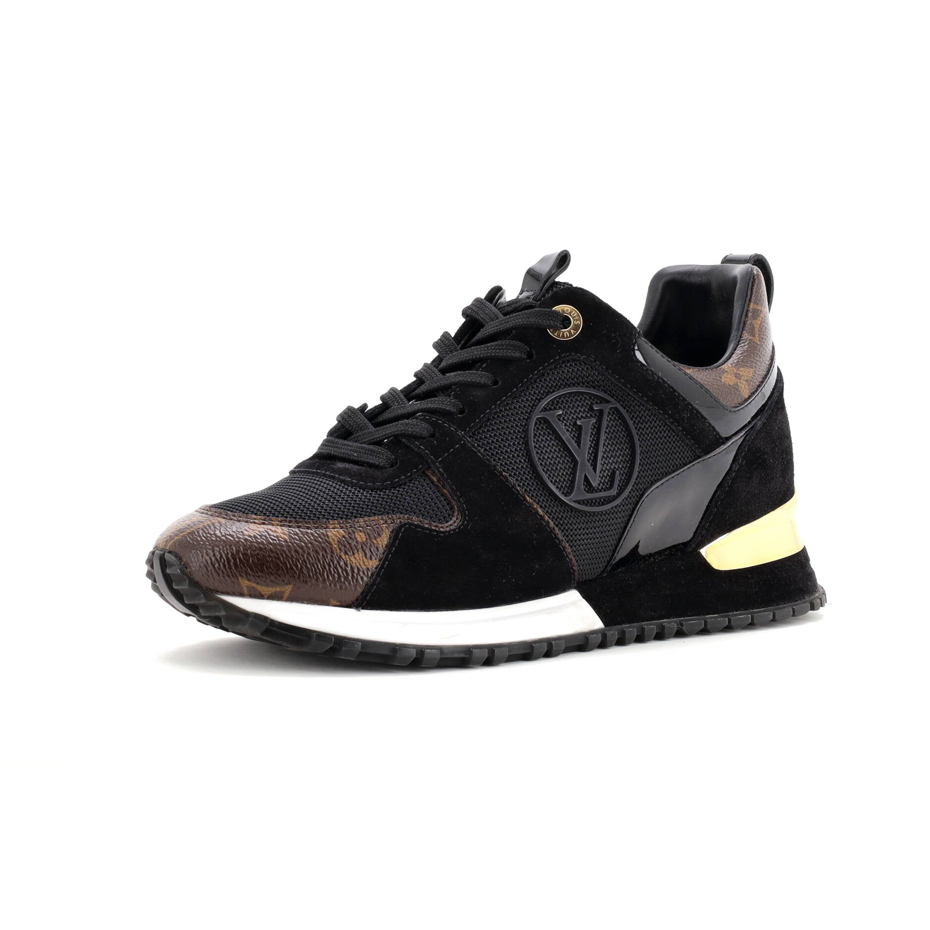Women's Run Away Sneakers Mesh with Monogram Canvas and Suede
