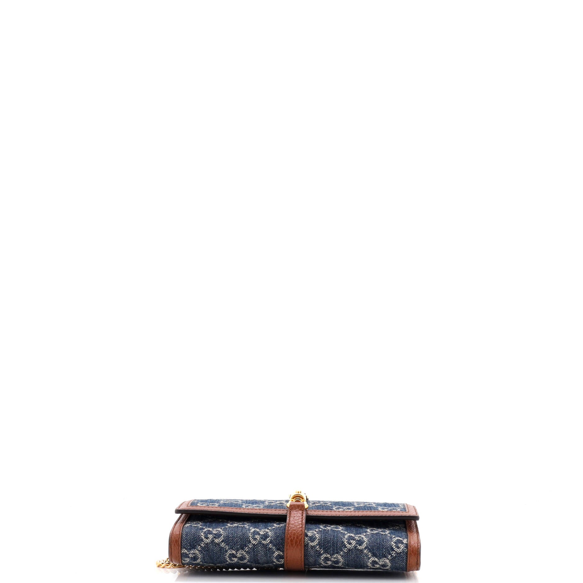 Jackie 1961 Continental Chain Wallet GG Denim