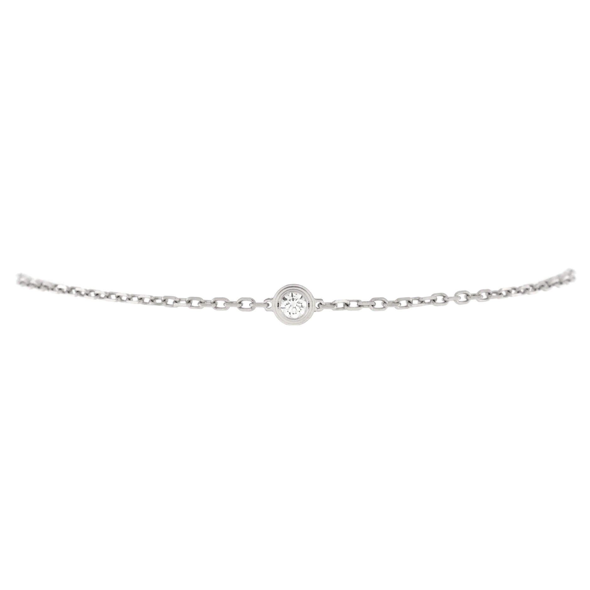 D'Amour Bracelet 18K White Gold and Diamond Small