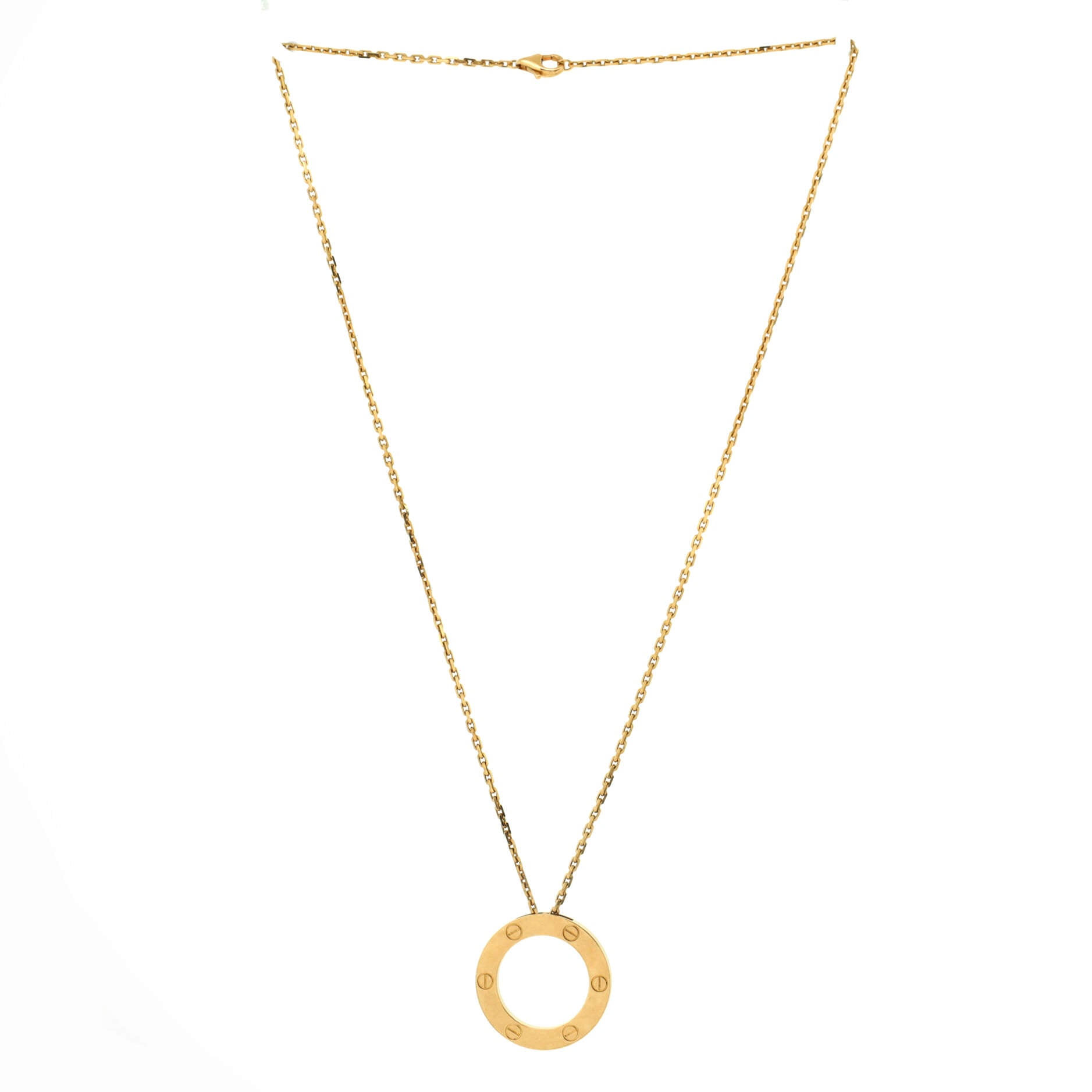 Love Pendant Necklace 18K Yellow Gold
