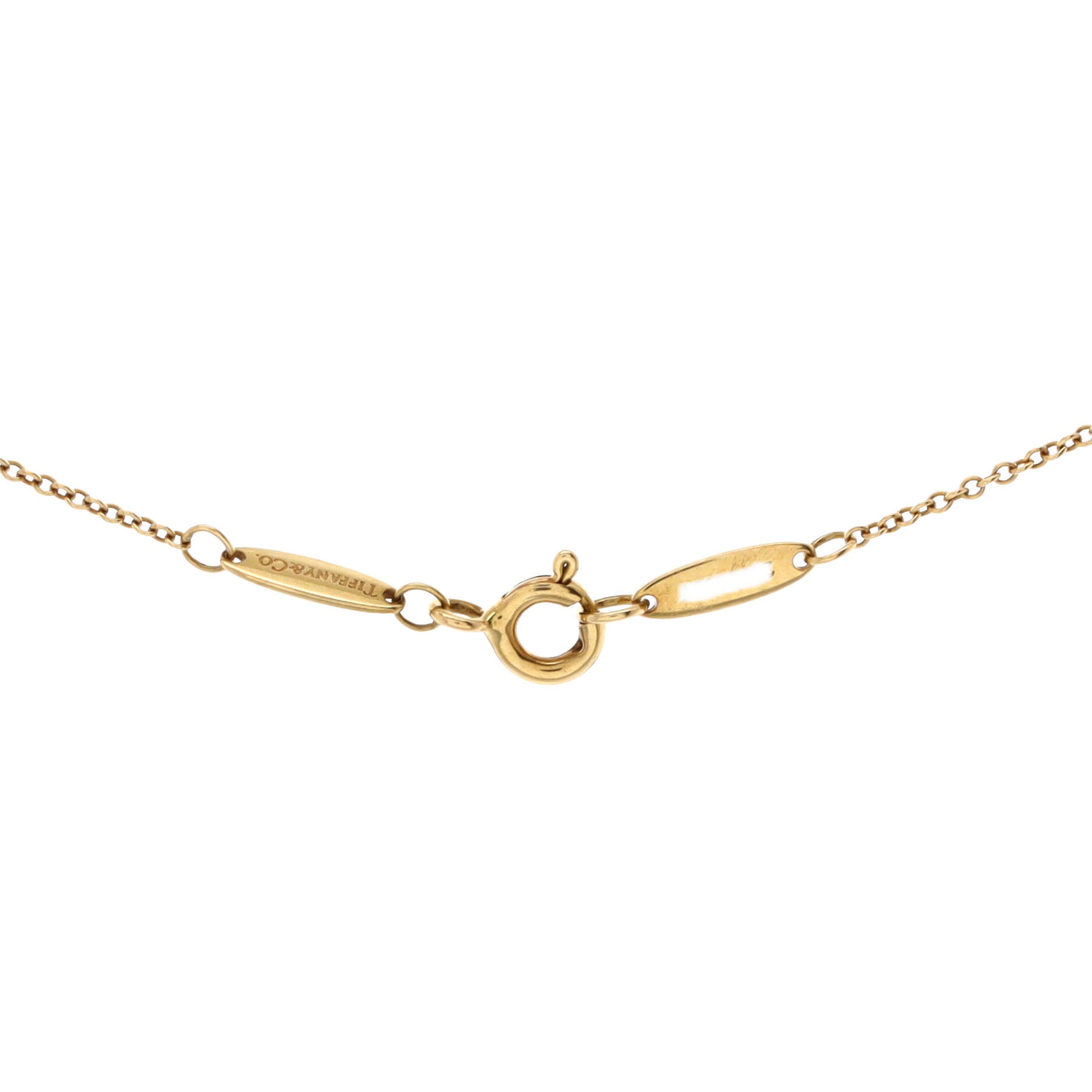Elsa Peretti Diamonds By The Yard Pendant Necklace 18K Yellow Gold and Diamond 0.20-0.29CT