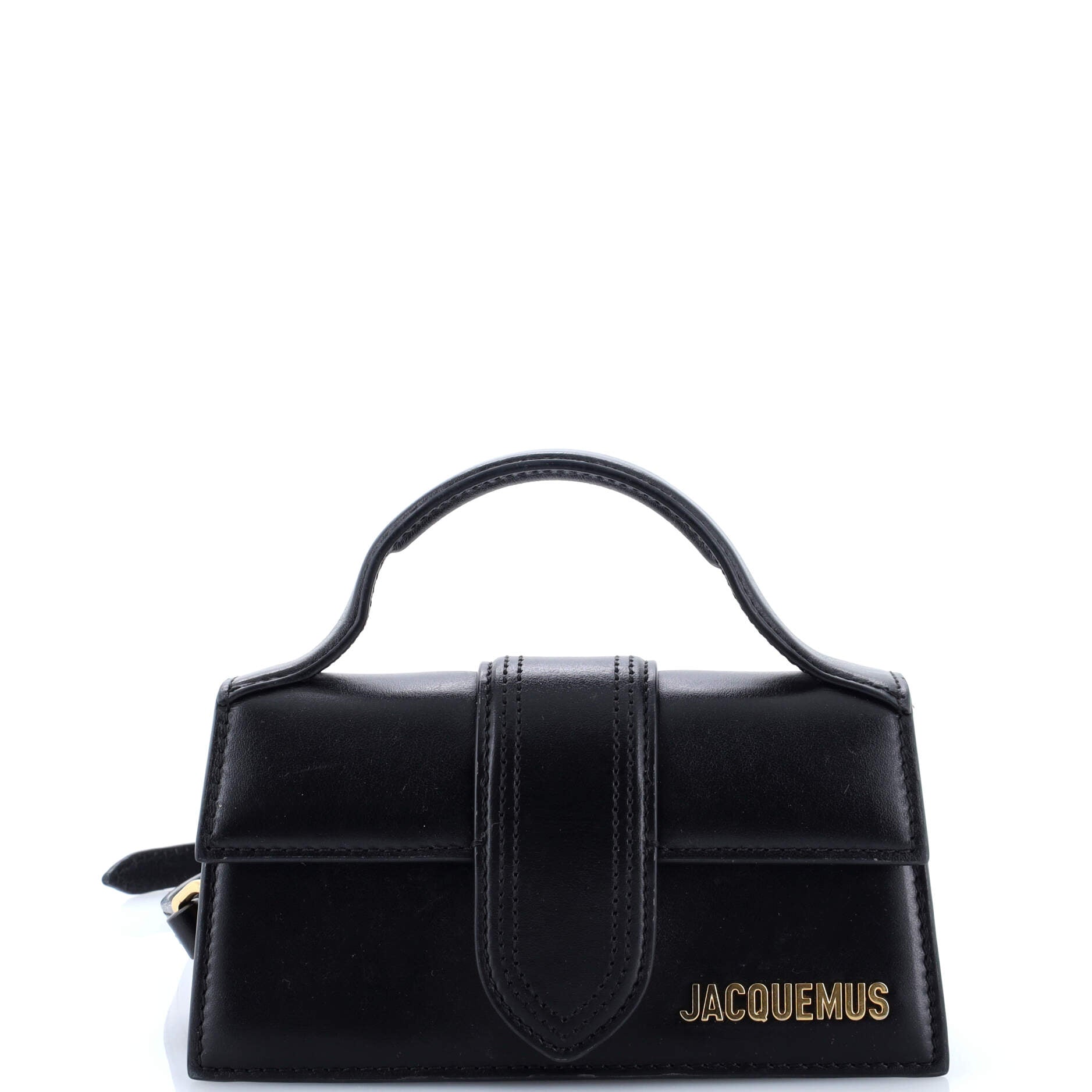 Le Bambino Top Handle Flap Bag Leather