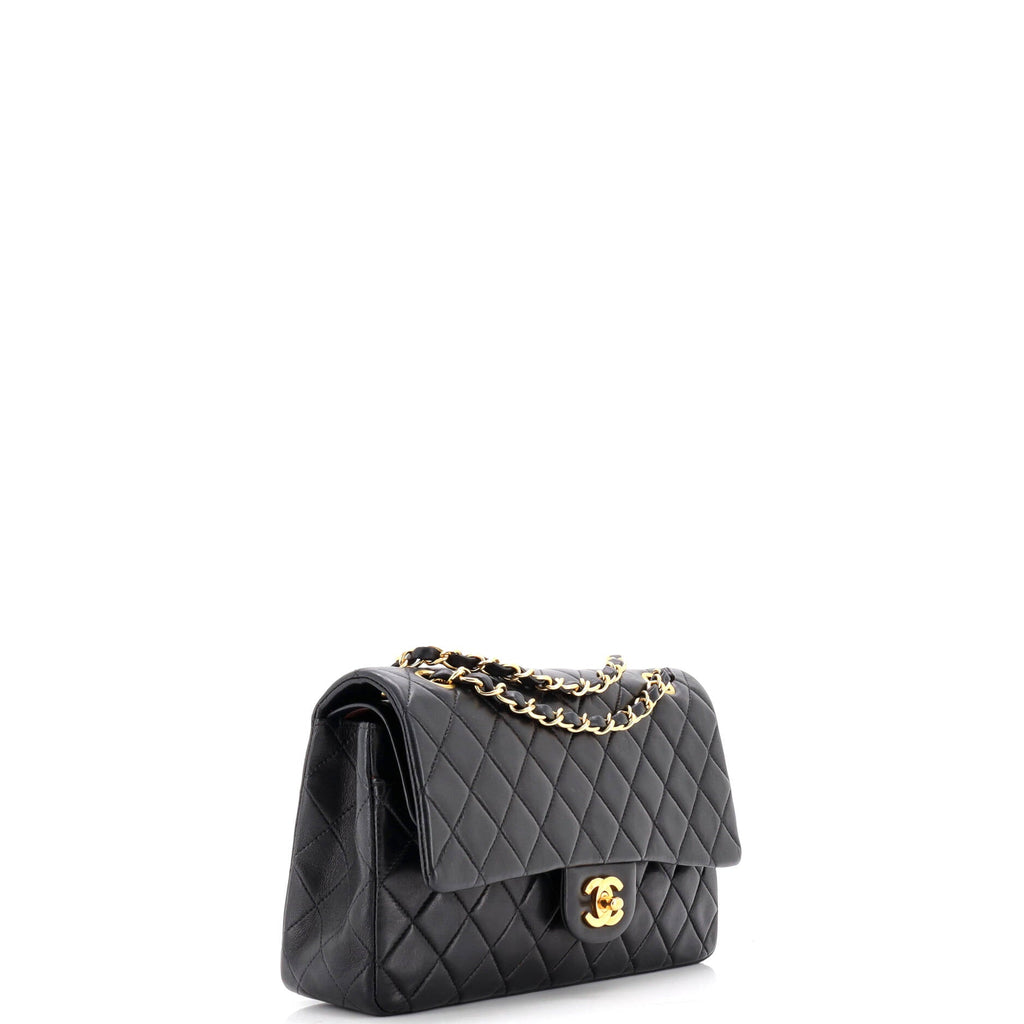 Vintage Classic Double Flap Bag Quilted Lambskin Medium