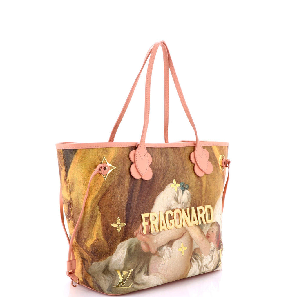 Neverfull NM Tote Limited Edition Jeff Koons Fragonard Print Canvas MM