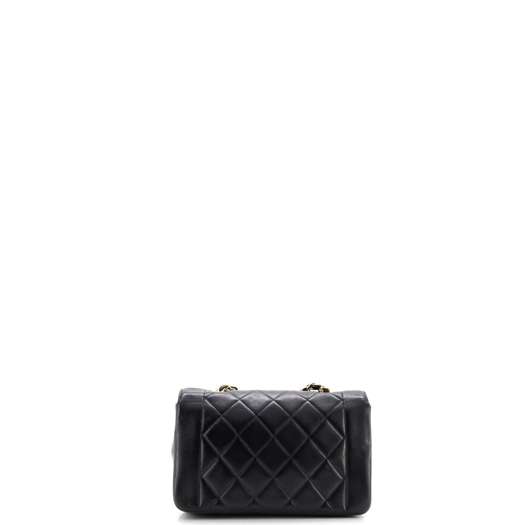 Vintage Diana Flap Bag Quilted Lambskin Small