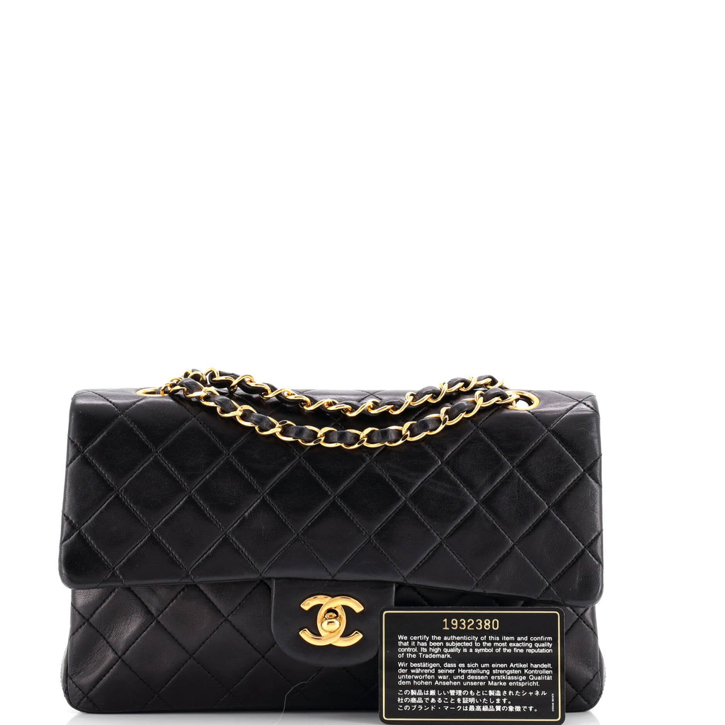 Vintage Classic Double Flap Bag Quilted Lambskin Medium