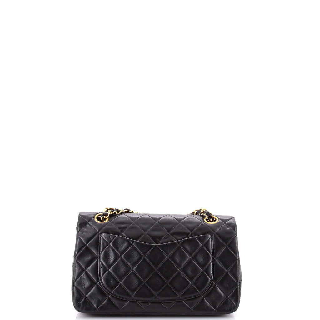 Vintage Classic Double Flap Bag Quilted Lambskin Small