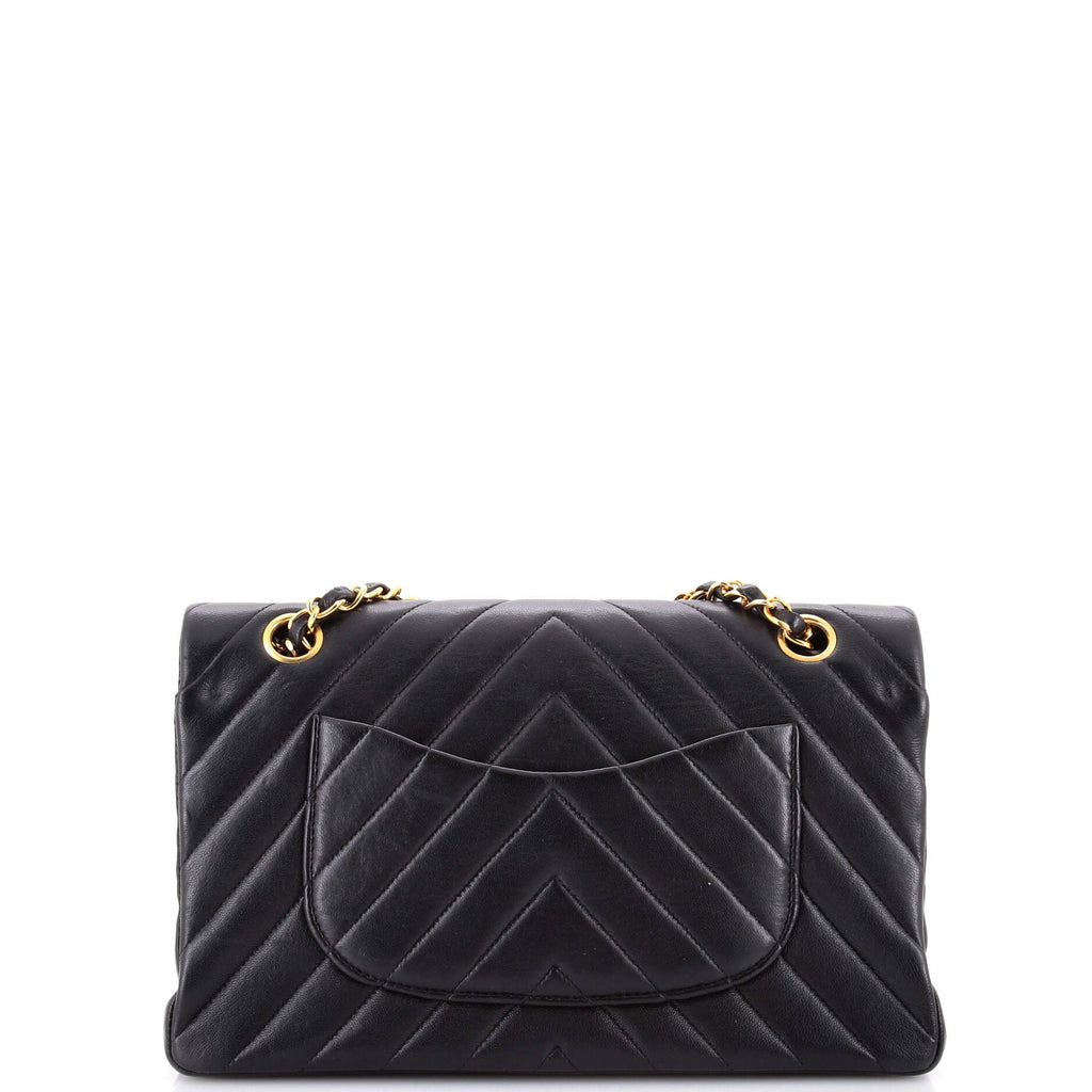 Vintage Classic Double Flap Bag Chevron Lambskin Medium