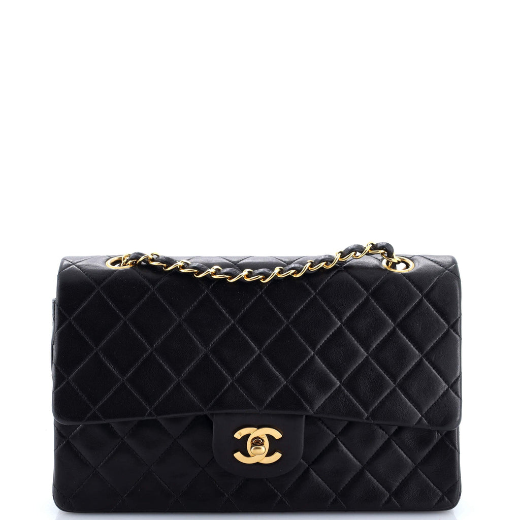 Vintage Classic Double Flap Bag Quilted Lambskin Medium