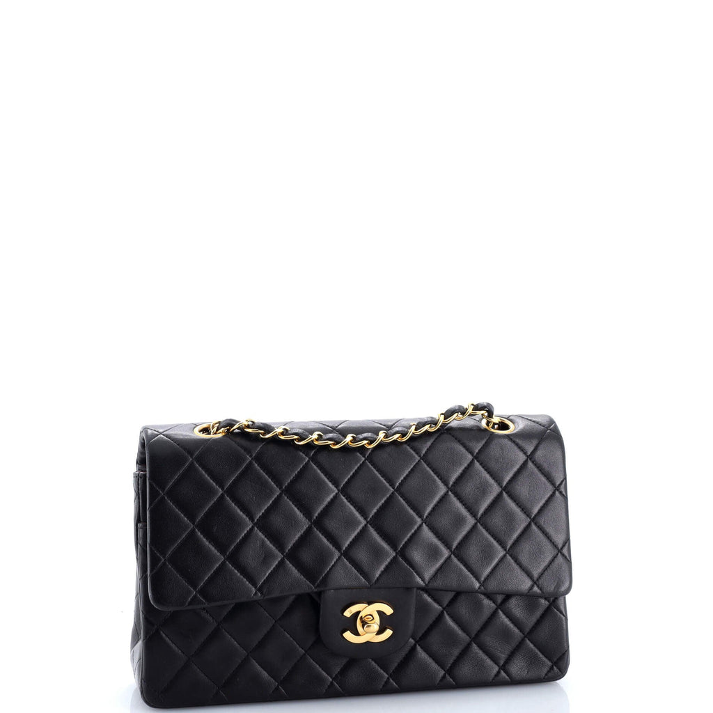 Vintage Classic Double Flap Bag Quilted Lambskin Medium