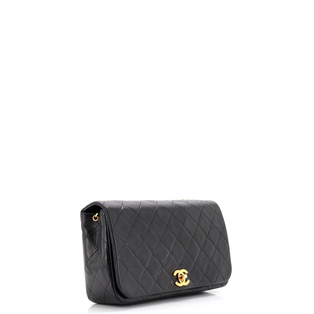 Vintage Full Flap Bag Quilted Lambskin Medium
