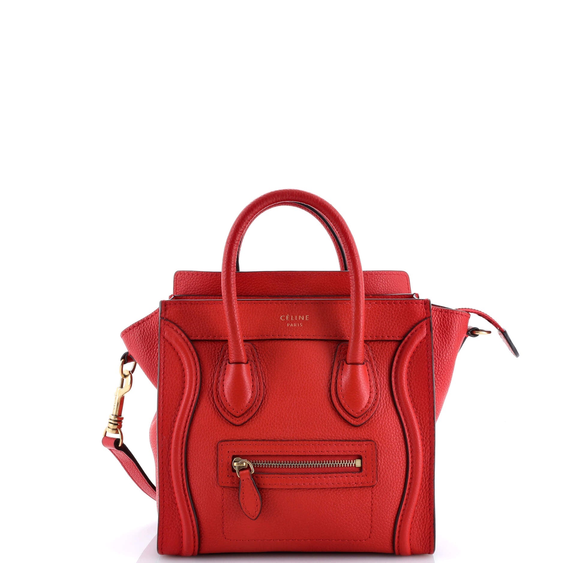 Luggage Bag Grainy Leather Nano
