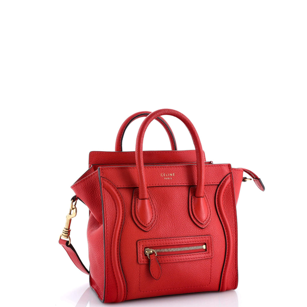 Luggage Bag Grainy Leather Nano