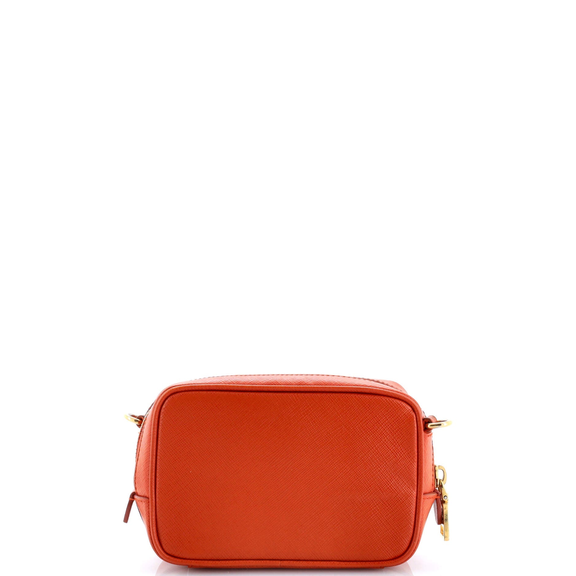 Camera Shoulder Bag Saffiano Leather Mini