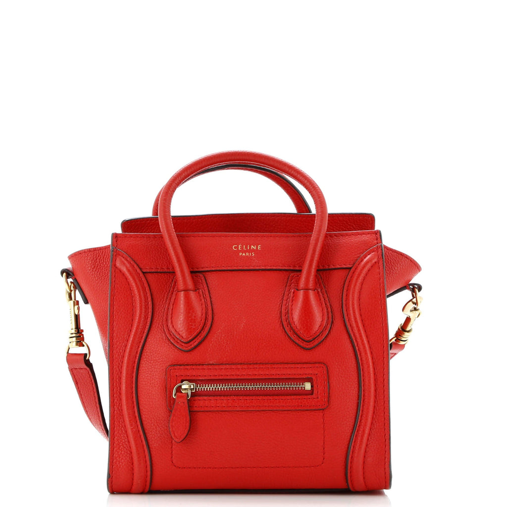 Luggage Bag Grainy Leather Nano