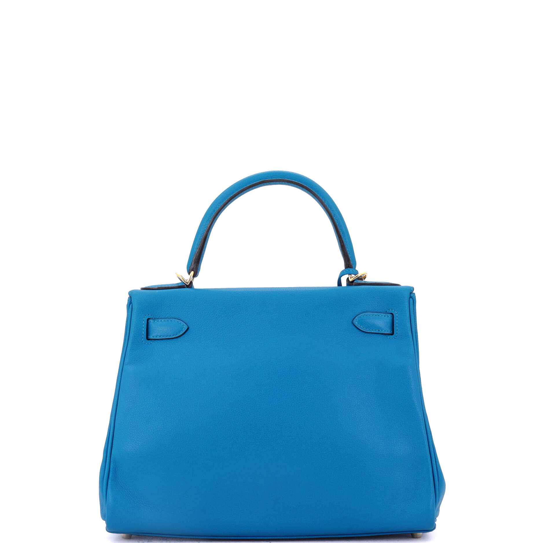 Kelly Handbag Bleu Zanzibar Evercolor with Gold Hardware 28