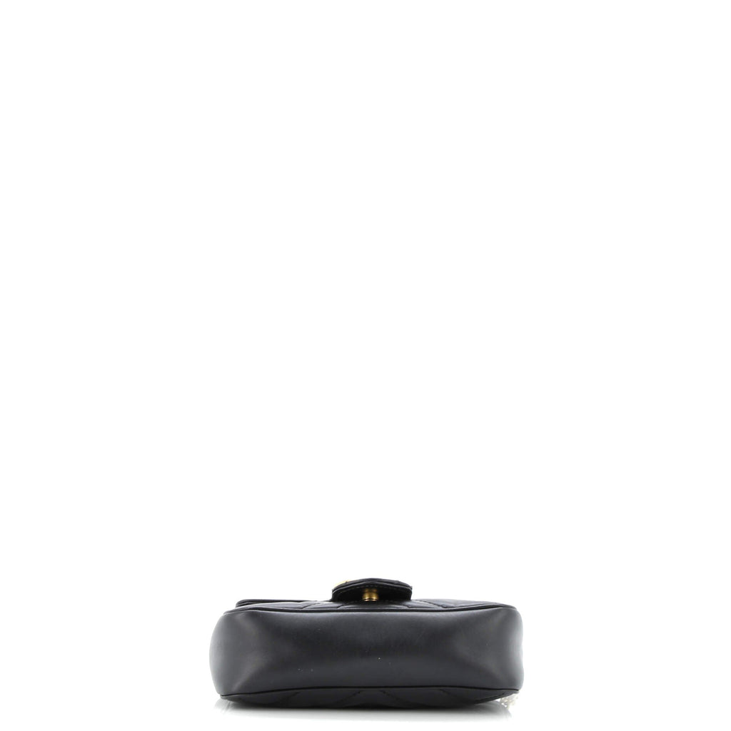 GG Marmont Flap Bag Matelasse Leather Super Mini