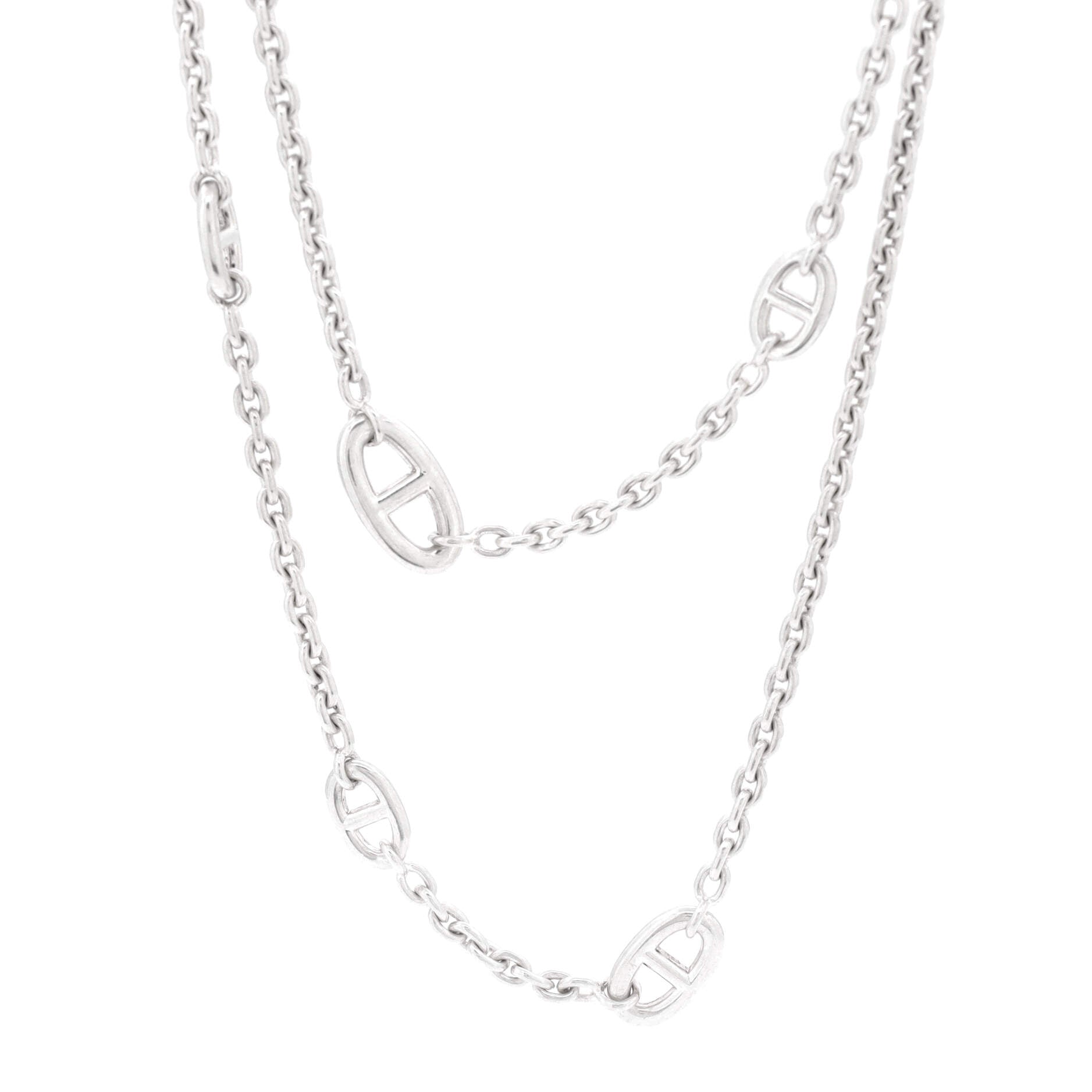 Farandole Long Necklace Sterling Silver 120