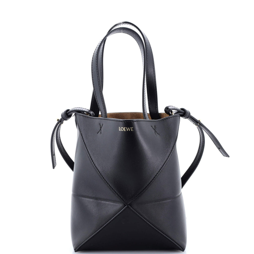 Puzzle Fold Tote Leather Mini