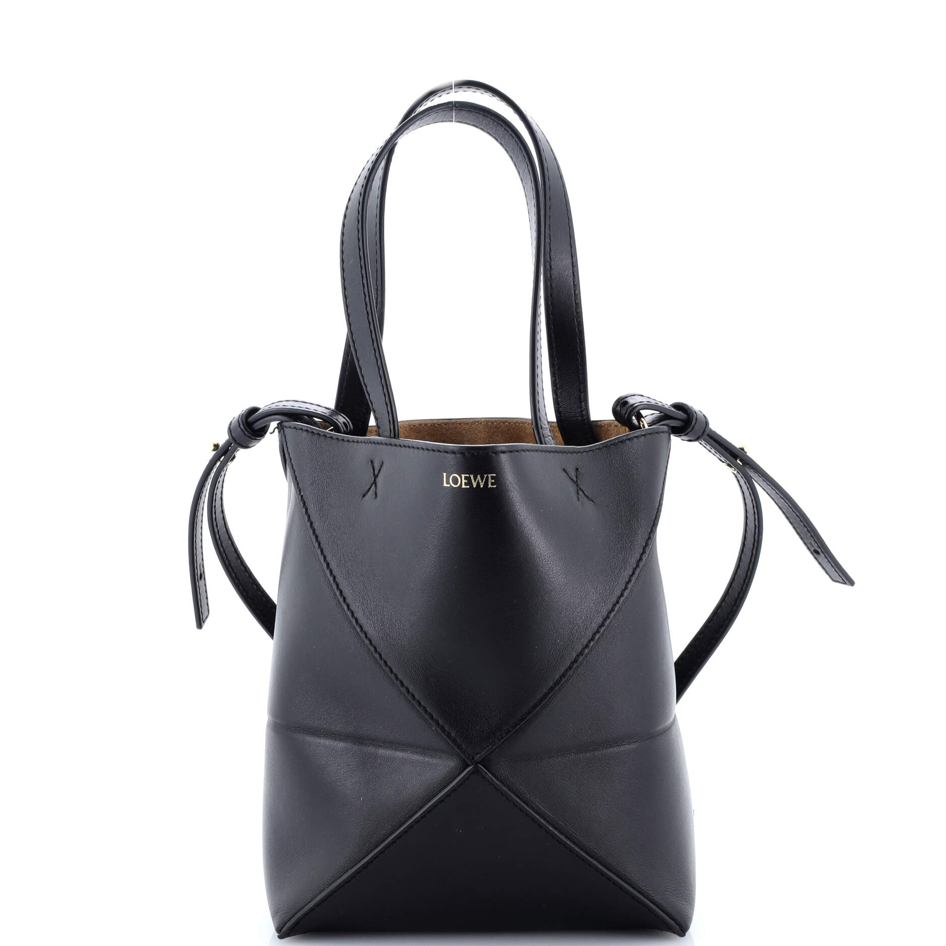 Puzzle Fold Tote Leather Mini
