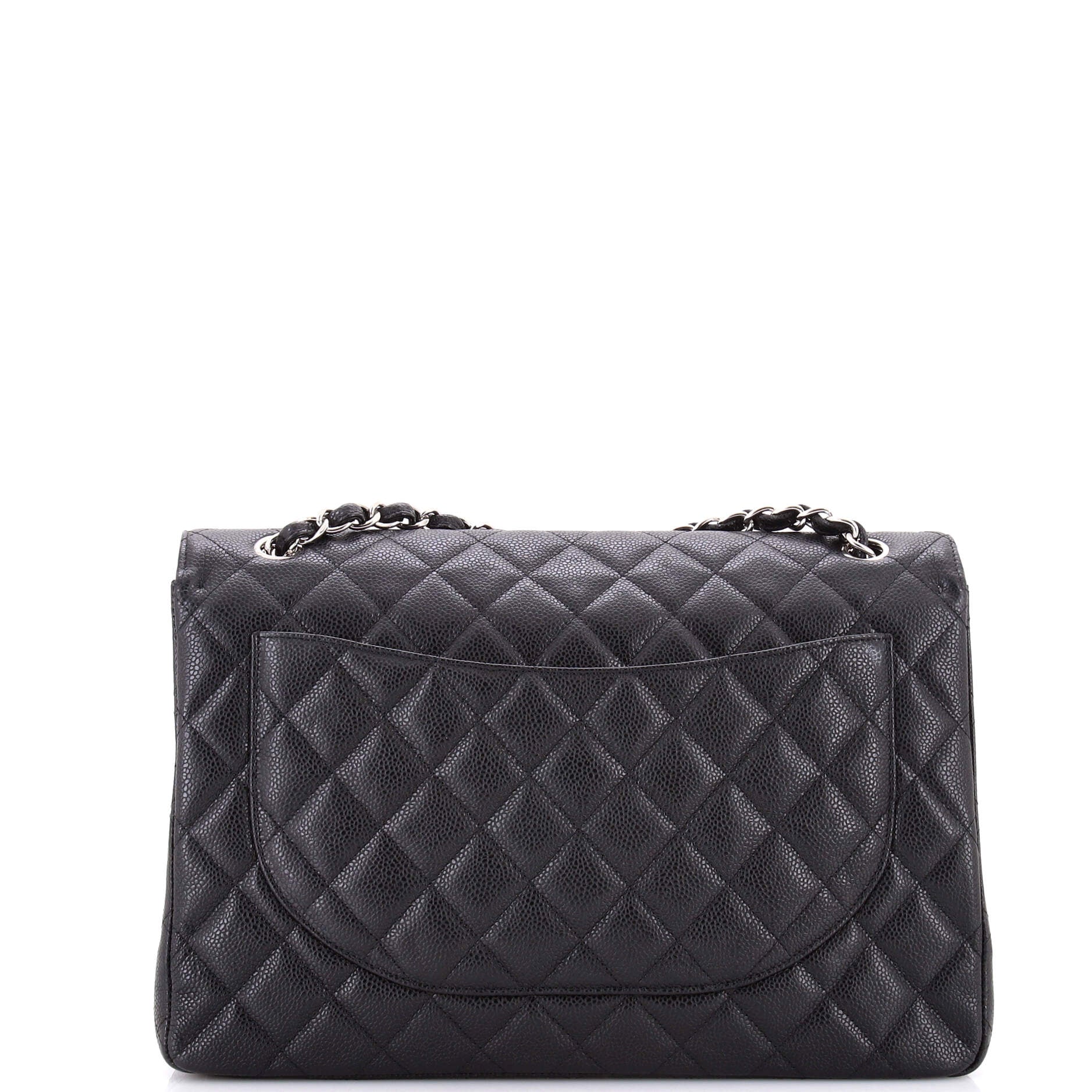 Vintage Classic Single Flap Bag Quilted Caviar Maxi