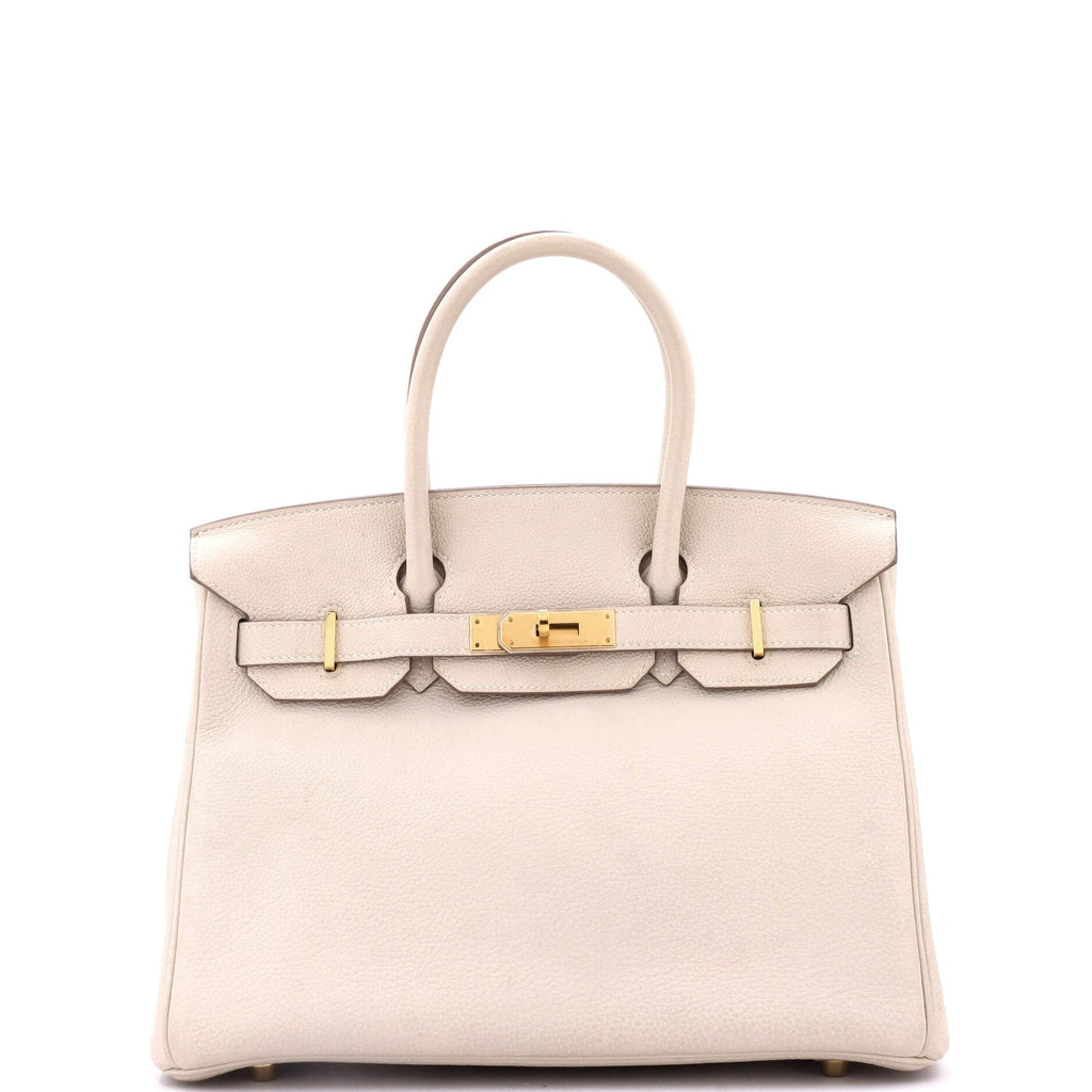 Birkin Handbag Light Togo with Gold Hardware 30