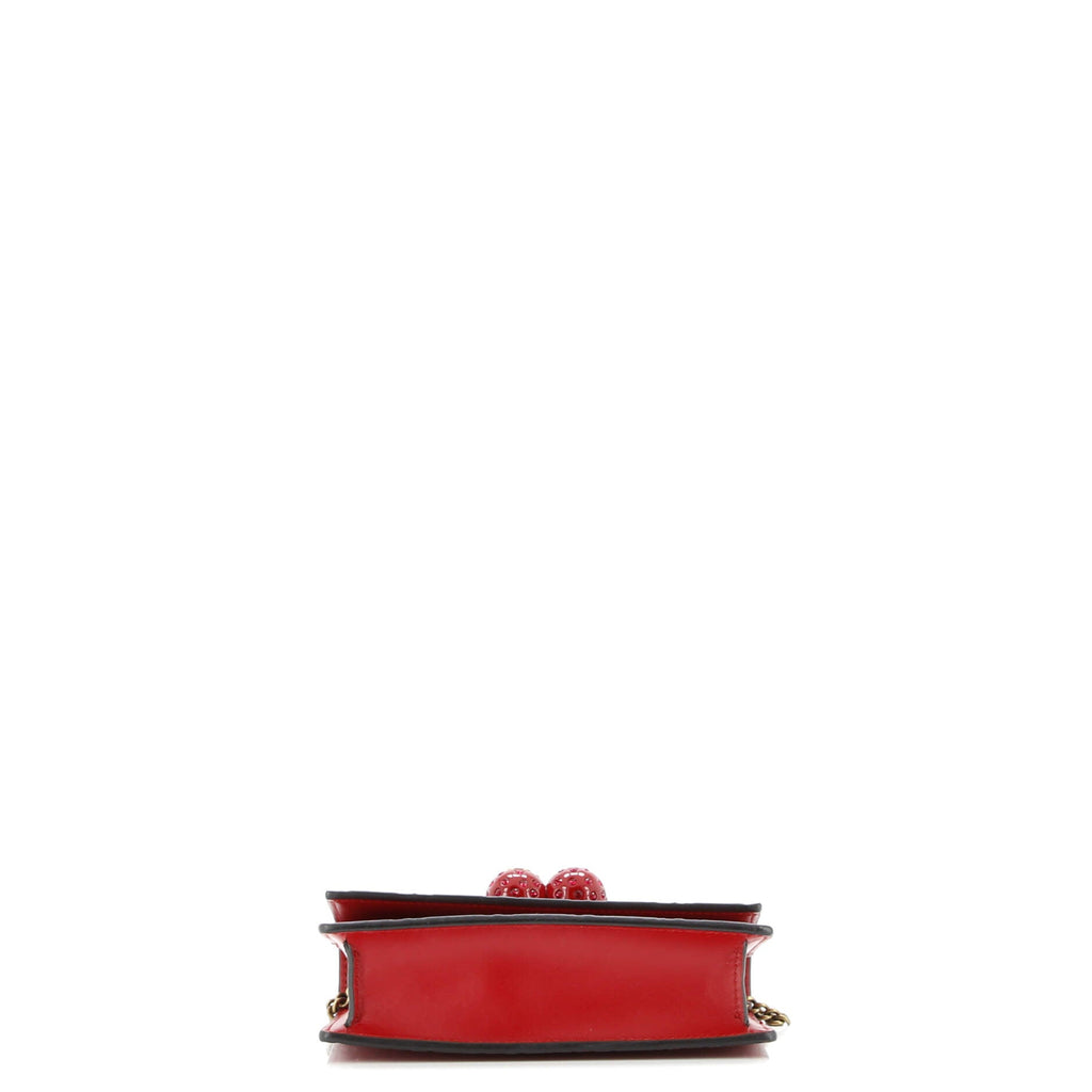 Cherries Wallet on Chain Guccissima Leather Mini