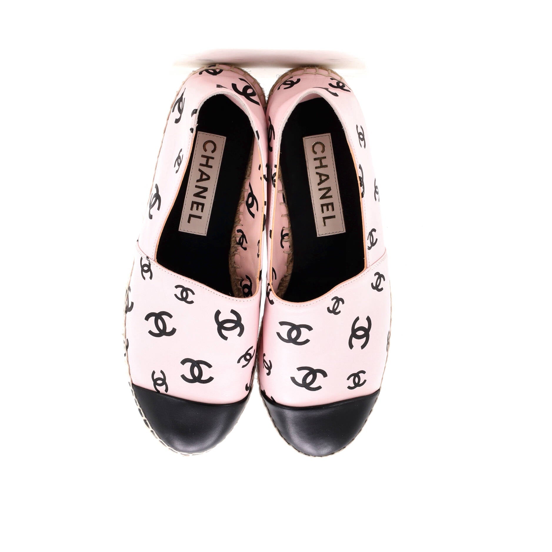 Women's All Over CC Cap Toe Espadrilles Printed Leather
