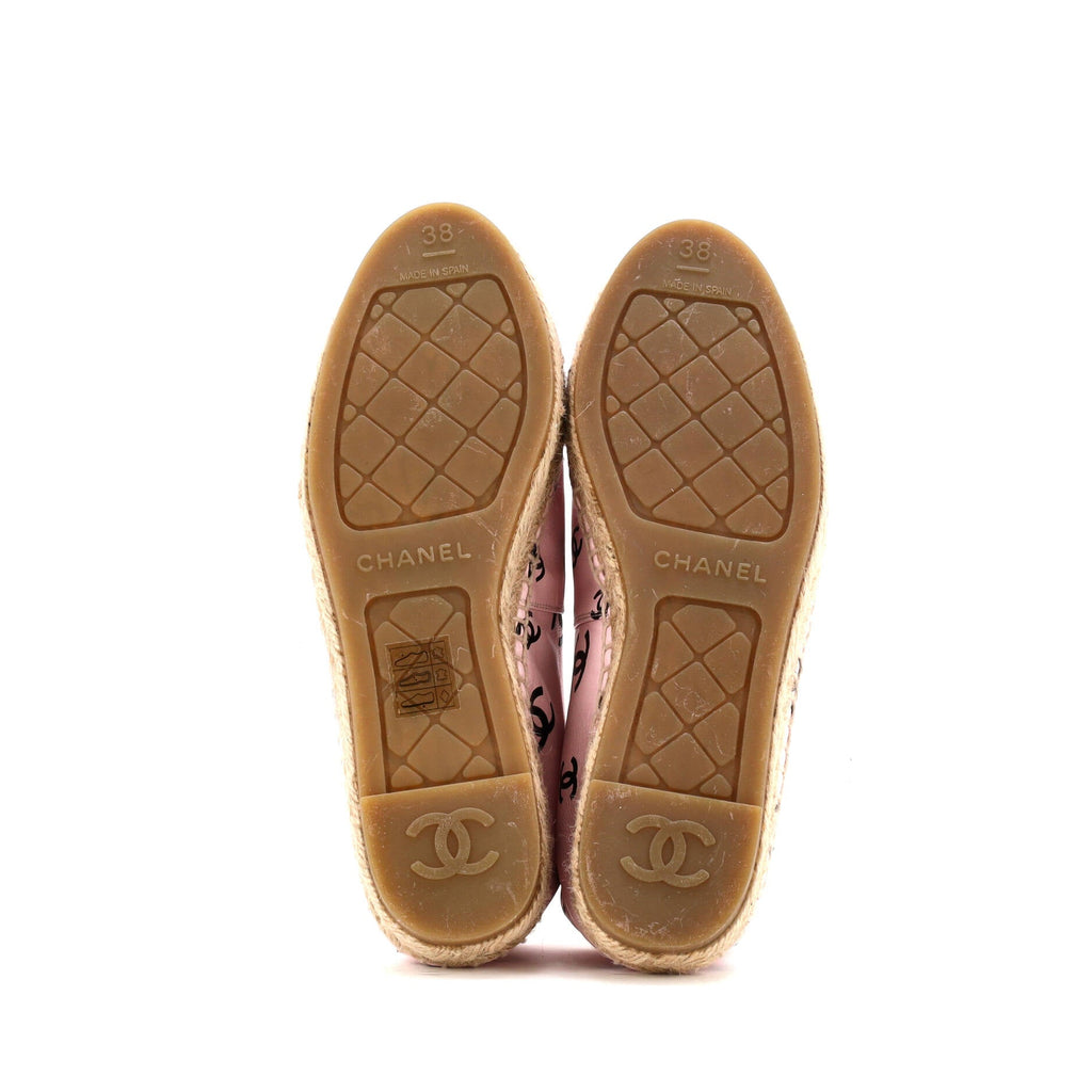 Women's All Over CC Cap Toe Espadrilles Printed Leather