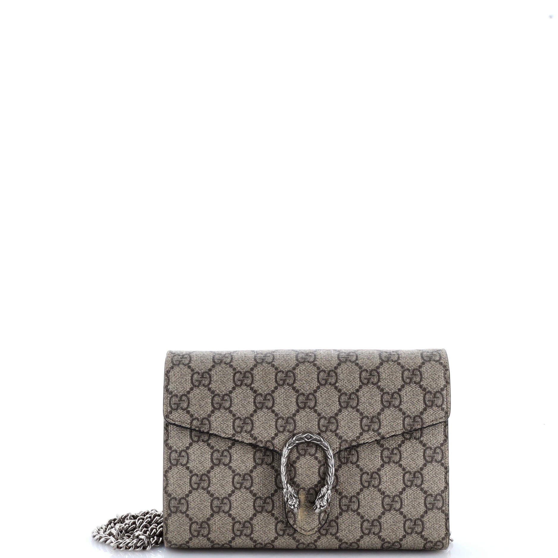 Dionysus Chain Wallet GG Coated Canvas Small