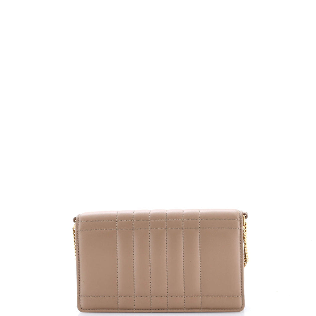 Lola Clutch on Chain Quilted Leather
