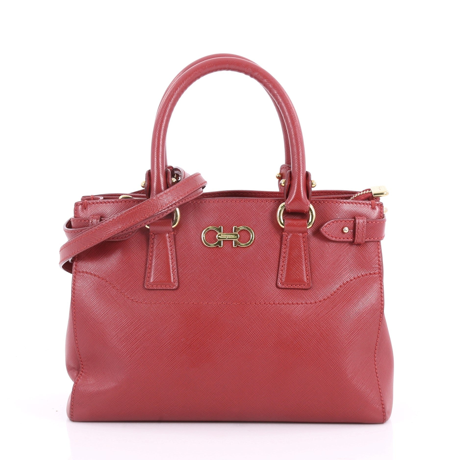 Batik Convertible Satchel Saffiano Leather Mini