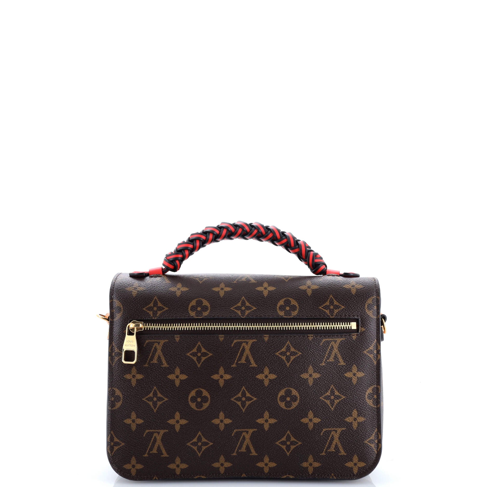 Braided Handle Pochette Metis Monogram Canvas with Leather